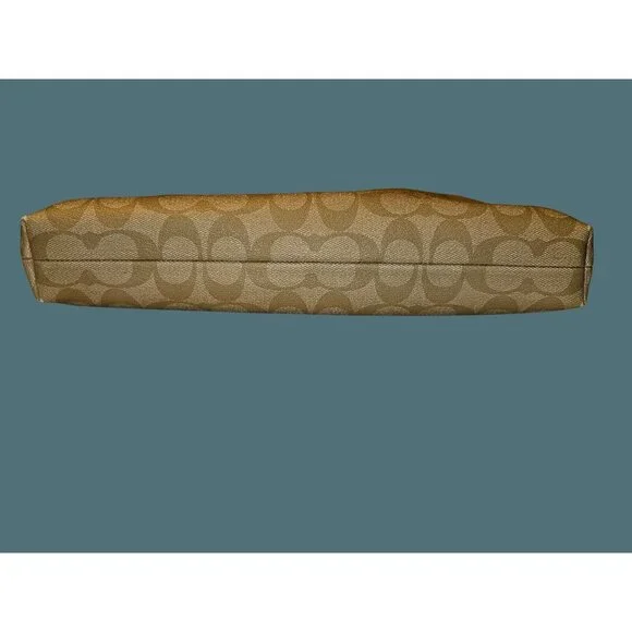 Coach F34938 Coated Canvas Signature File Khaki/Pink Crossbody Bag - Picture 3 of 16